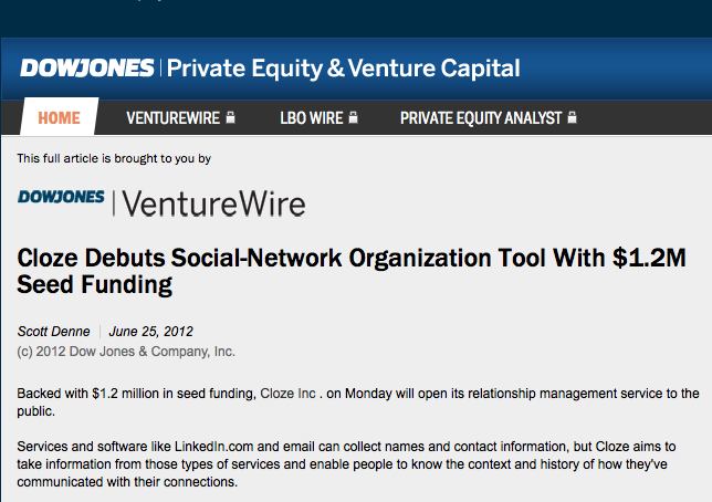 Cloze Debuts Social-Network Organization Tool With $1.2M Seed Funding