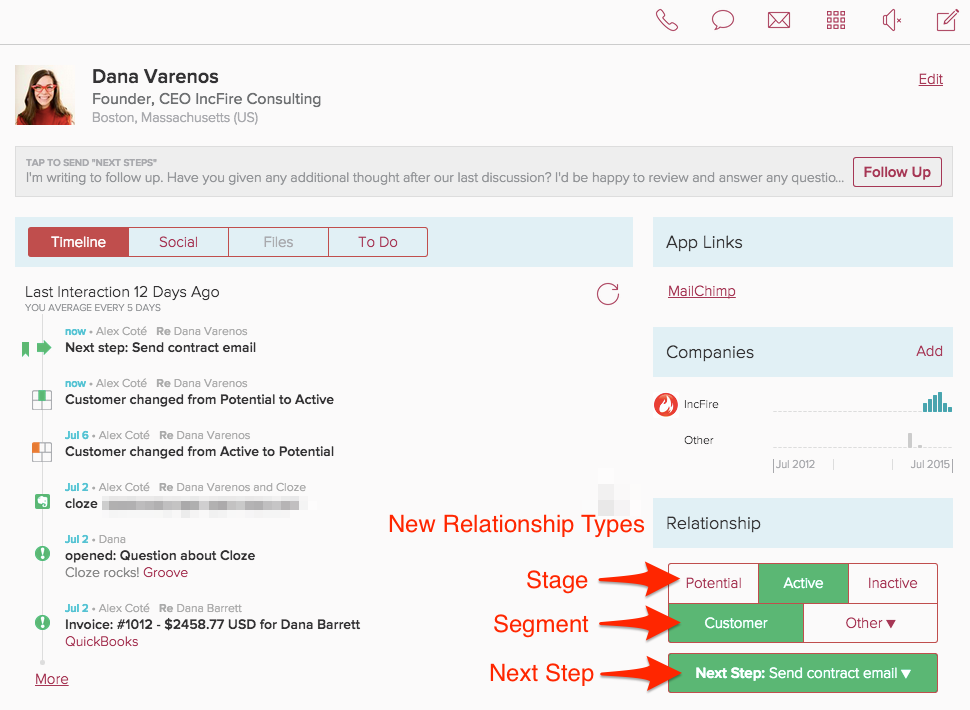 New relationship types and support for Zapier to connect your favorite apps (June 2015)