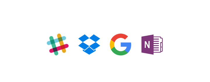 New Beta features: Slack, Dropbox, OneNote and Google Drive