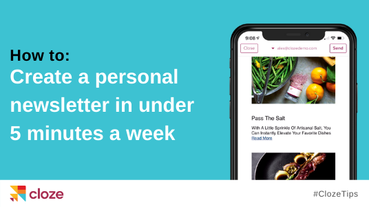 How to create a personal newsletter in under 5 minutes