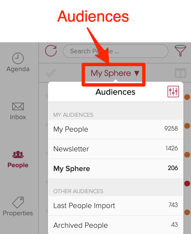 Cloze audiences