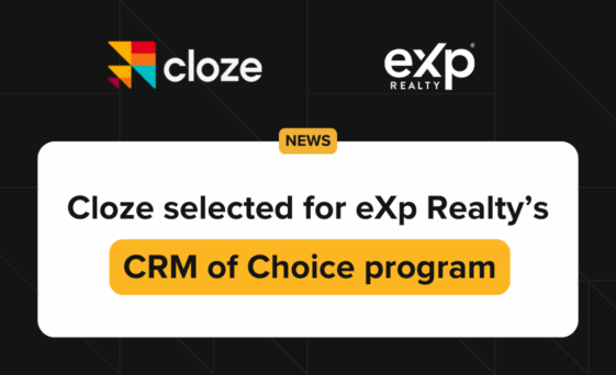 eXp Realty selects Cloze’s AI-powered real estate platform for CRM of Choice program