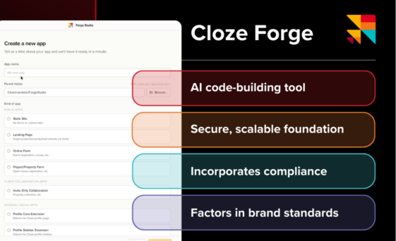 Cloze unveils Cloze Forge, a secure platform for brokerages to build and deploy AI-coded custom applications